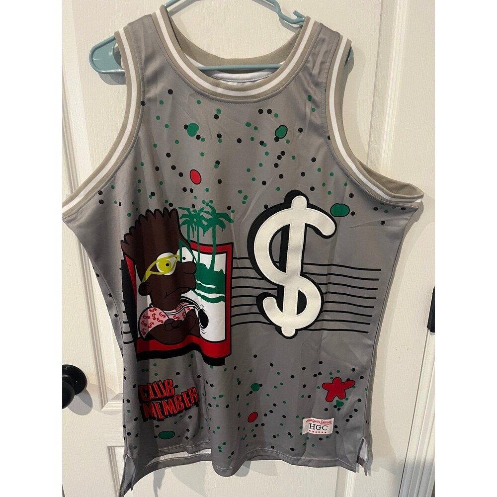 Headgear Classics x TISA Bart Simpson Basketball Jersey 3XL NWT